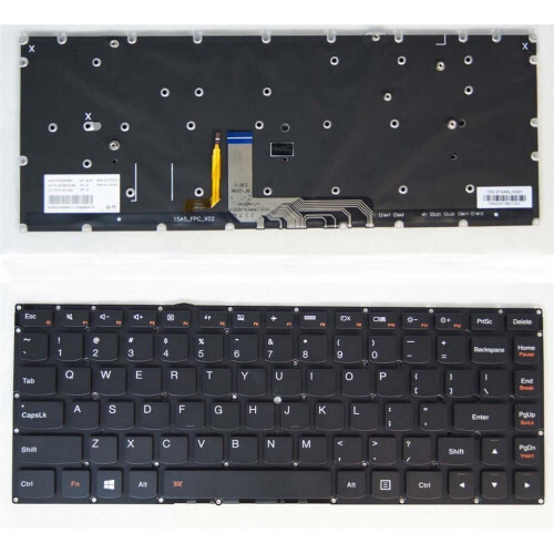 Notebook keyboard for Lenovo IdeaPad yoga 4 pro backlit without frame Tweedehands