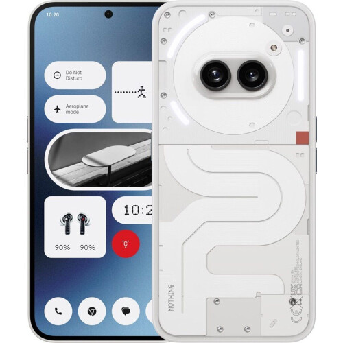 Nothing Phone (2a) - Wit - 128 GB - Dubbele fysieke simkaart