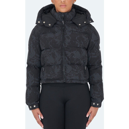 NVLTY Concrete Puffer Jacket - Puffer - Afneembare capuchon - Zwart (maat 40)