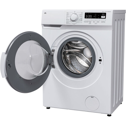Ok 0wm8126a - Wasmachine - 8 Kg - 1400 Tpm - Invertermotor & Stoomfunctie - Energieklasse A - Wit | Nieuw (outlet)