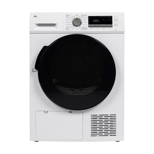 OK. OTD 7342 D - Warmtepompdroger - 7 kg - 16 programma's - wit Tweedehands
