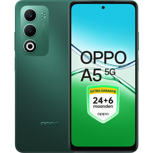 OPPO A5 5G - Smartphone - 4+128GB - Black Green Tweedehands