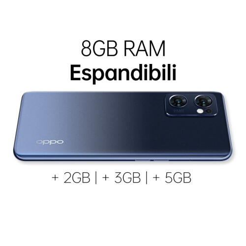 Oppo Find X5 Lite - Smartphone - KI-drievoudige camera 64 + 8 + 2 MP 6,43 inch 90 Hz AMOLED FHD+ 4500mAh RAM 8GB + ROM 256GB Android 12 [Italiaanse versie] Starry Black Tweedehands