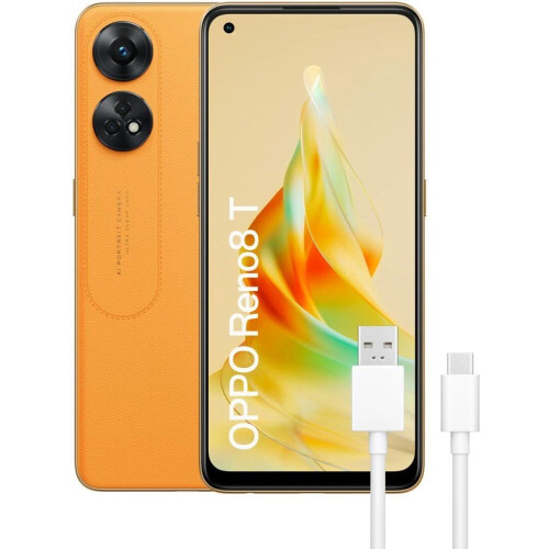 Oppo Reno8T - Smartphone - 128 GB - 6,43"- Oranje