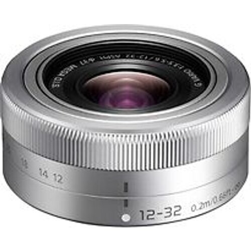 Panasonic Lumix G VARIO 12-32 mm F3.5-5.6 ASPH. O.I.S. 37 mm filter (geschikt voor Micro Four Thirds) zilver Tweedehands