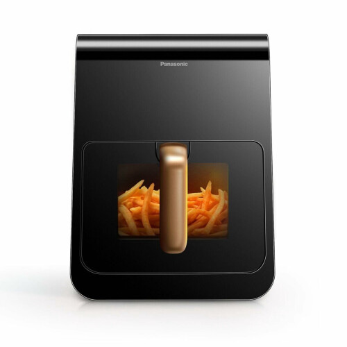 Panasonic NF-CC600AXE - Airfryer 6 l 1450 W - Stoomtoevoeging Digitale timer LC-display Kijkvenster - Zwart
