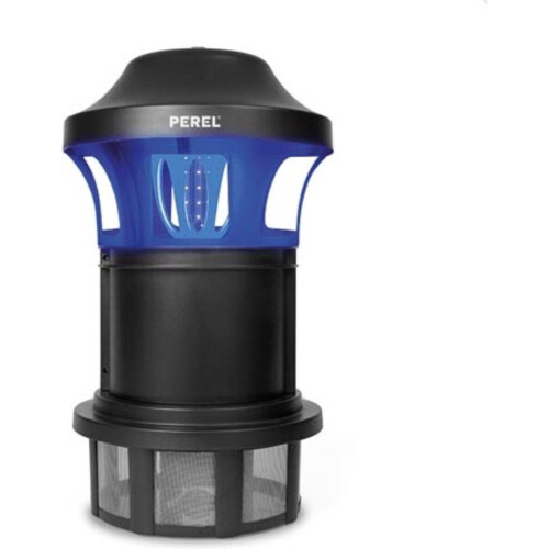 Perel Insectenverdelger LED - Buitengebruik - UV-lamp en ventilator - Zwart - 750 m² Tweedehands