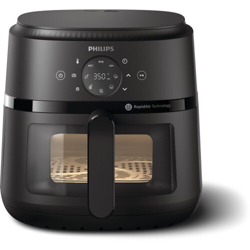 Philips 2000 Series NA230/00 - Airfryer - RapidAir - 6.2L - Tot 5 Personen - Zwart