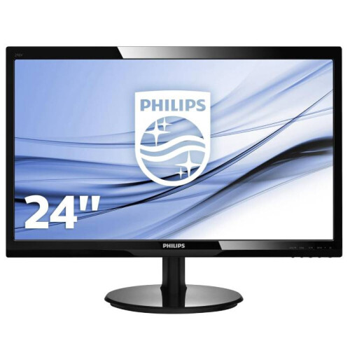 Philips 246V5LSB - 24 inch - 1920x1080 - DVI - VGA - Zwart Tweedehands