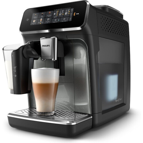 Philips 3300 Series LatteGo EP3349/70 - Espressomachine - 6 Koffiesoorten + AquaClean Filter - Black Panthera Tweedehands