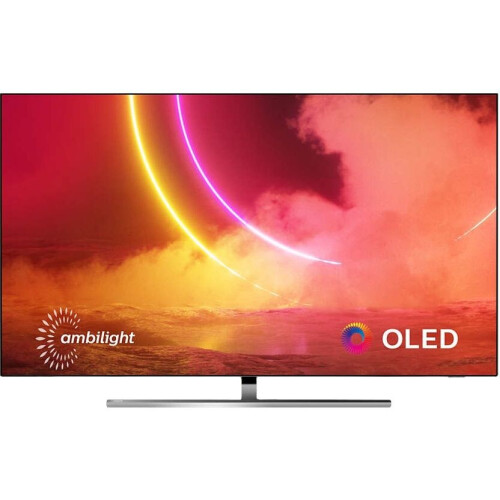 Philips 65OLED855 - 65" Ultra HD OLED TV - 4K Dolby Vision Dolby Atmos - Zilver Zwart