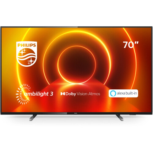 PHILIPS 70PUS8105/12 - SMART-TV 70 inch - 4K HDR Ambilight - Zilver