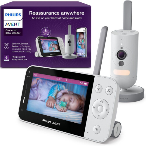 Philips Avent SCD951/26 - Beeldbabyfoon - Full HD 1080p camera met app - Wit/Grijs Tweedehands