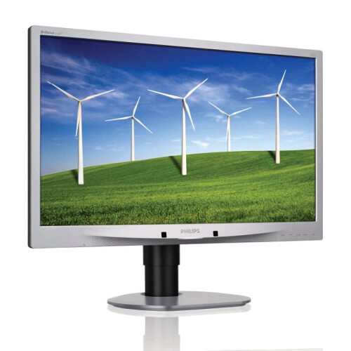 Philips Brilliance 241B4LPYCS - 24 inch - 1920x1080 - DP - DVI - VGA - Zilver Tweedehands
