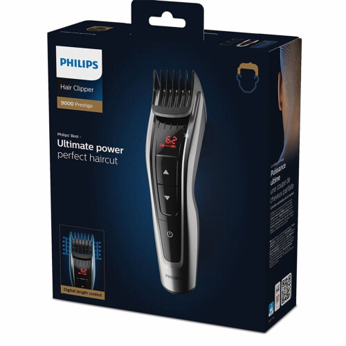 Philips HC9420/15 - Tondeuse - 60 lengte-instellingen - Zwart/zilver Tweedehands