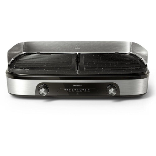 PHILIPS HD6222/90 - Grillplaat - 2400 W - Zwart Tweedehands