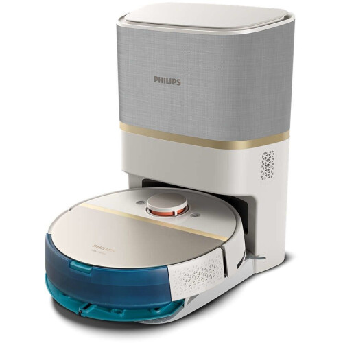 Philips HomeRun 7000 Series Aqua - Robotstofzuiger - Dweilfunctie - Deep Black&Gold