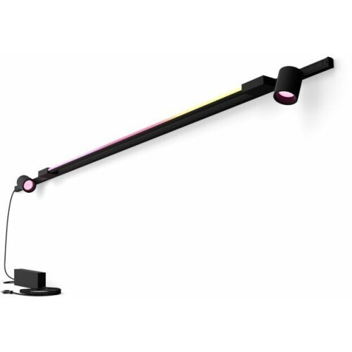 Philips Hue Perifo - Plafondlamp - 2 spots + Gradient Light Tube - Zwart (2 stuks) Tweedehands