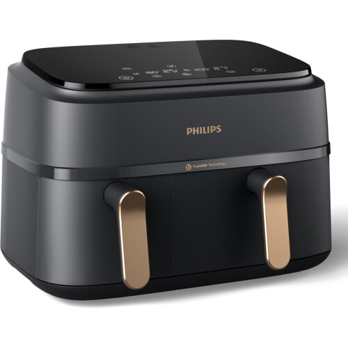 Philips Rapid Air Serie 3000 NA352/00 - Airfryer - Dubbele Mand 9 Liter Tweedehands