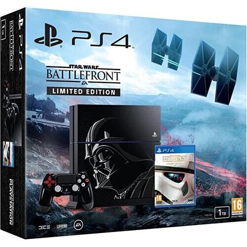 PlayStation 4 1000GB - Zwart - Limited edition Star Wars: Battlefront I + Star Wars: Battlefront I Tweedehands