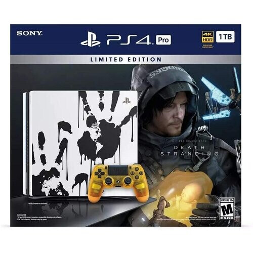 PlayStation 4 Pro 1000GB - Wit - Limited edition Death Stranding + Death Stranding Tweedehands