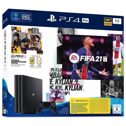 PlayStation 4 Pro 1000GB - Zwart + FIFA 21 Tweedehands