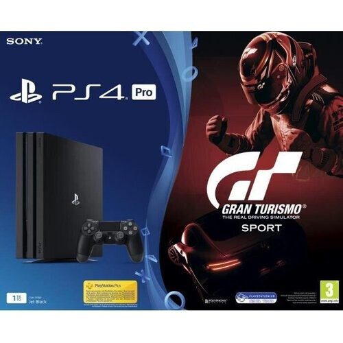 PlayStation 4 Pro 1000GB - Zwart + Grand Turismo Sport Tweedehands