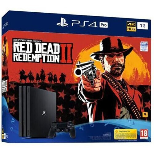 PlayStation 4 Pro 1000GB - Zwart + Red Dead Redemption II Tweedehands