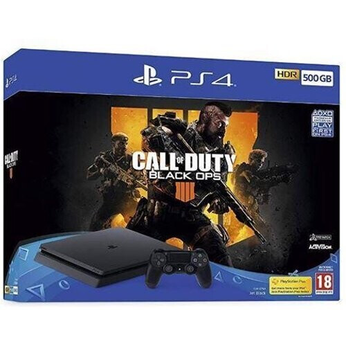 PlayStation 4 Slim 1000GB - Zwart + Call of Duty: Black Ops 4 Tweedehands