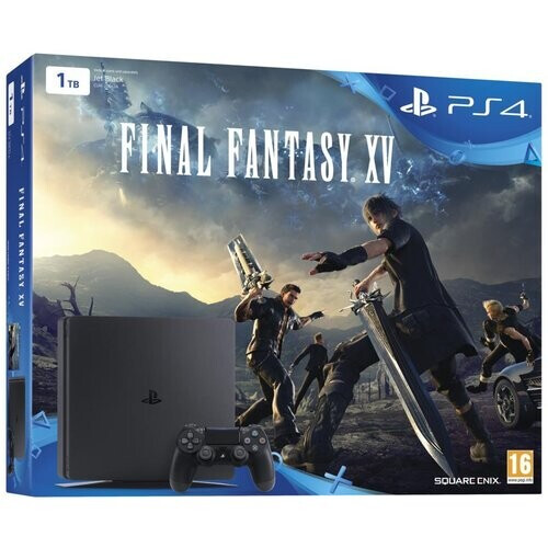 PlayStation 4 Slim 1000GB - Zwart + Final Fantasy XV Tweedehands