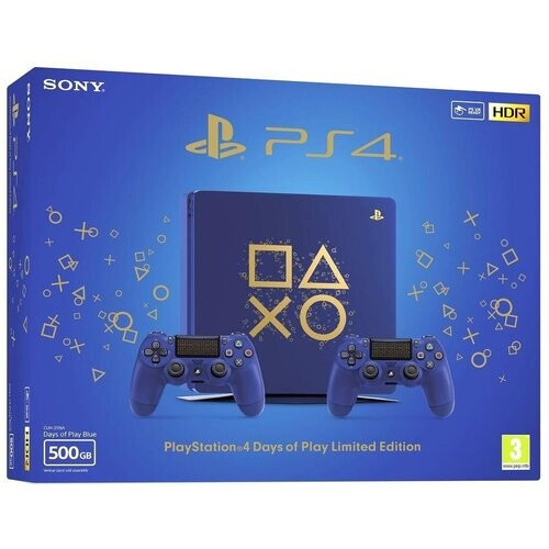 PlayStation 4 Slim 500GB - Blauw - Limited edition Days of Play Blue Tweedehands