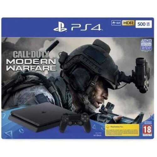 PlayStation 4 Slim 500GB - Zwart + Call of Duty: Modern Warfare Tweedehands