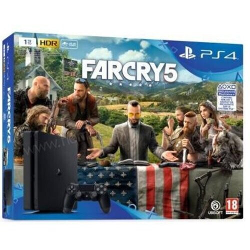 PlayStation 4 Slim 500GB - Zwart + Far Cry 5 Tweedehands