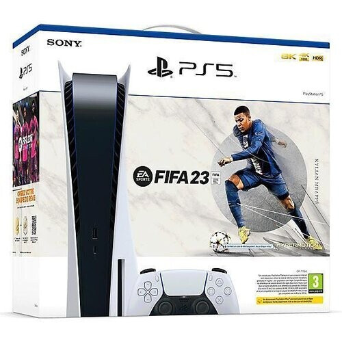 PlayStation 5 825GB - Wit + FIFA 23 Tweedehands