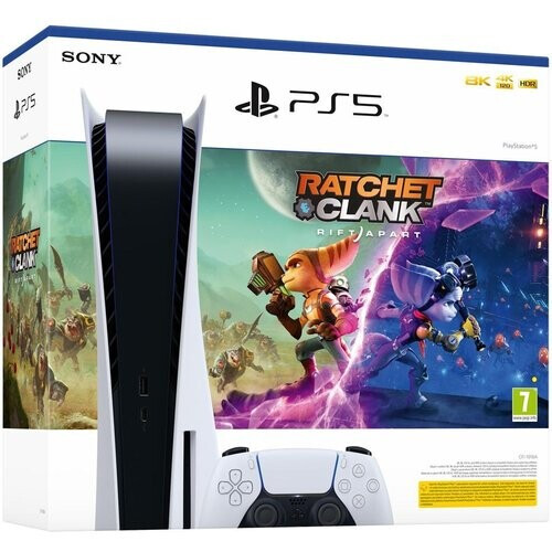 PlayStation 5 825GB - Wit + Ratchet & Clank: Rift Apart Tweedehands