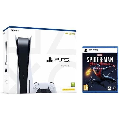 PlayStation 5 825GB - Wit + Spider-Man Miles Morales Tweedehands