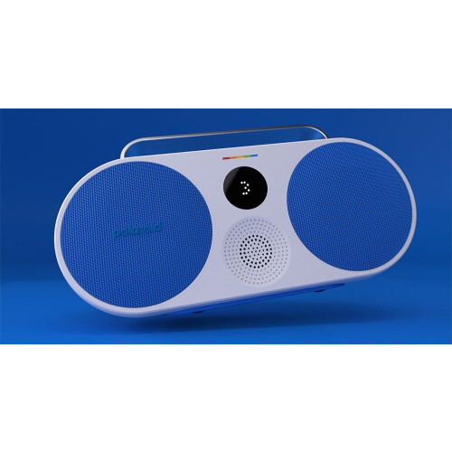 Polaroid P3 - Bluetooth Speaker - Retro boombox - Blauw/Wit Tweedehands
