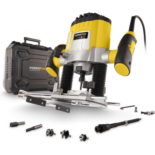 Powerplus Bovenfrees - 6 Frezen - Diepte tot 35 mm - Traploos instelbare snelheid Tweedehands