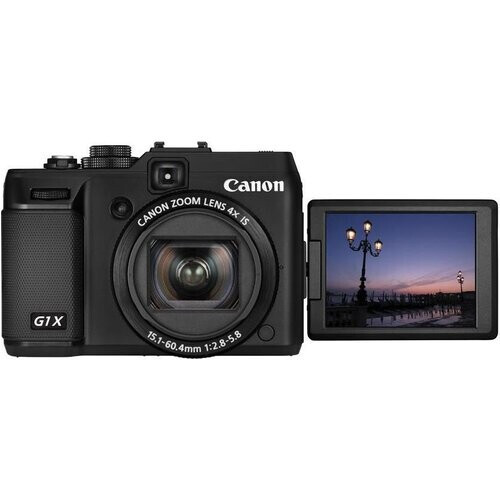 PowerShot G1X - Zwart + Canon Zoom 3X 24-72mm f/2.8-5.6 f/2.8-5.6 Tweedehands