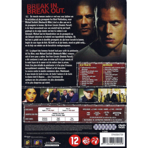 Prison Break - Seizoen 01 - DVD - 6 disks