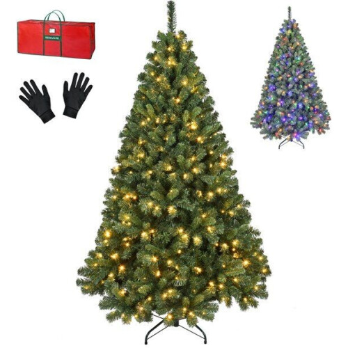 PristinePine Volle kerstboom - 180 cm - 280 LED lampjes - Groen