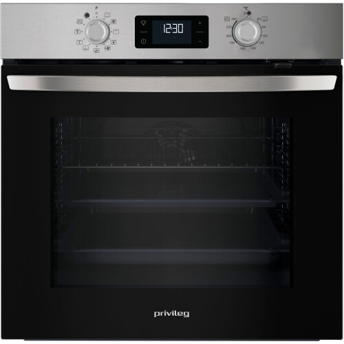 Privileg PBA285HR0I - Inbouwoven 71L A+ - 11 verwarmingsstanden - Zwart glas