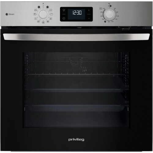 Privileg PBA2S85HU1 - Inbouwoven 71 liter A+ - Hydrolyse-reiniging - Zwart/roestvrij staal Tweedehands