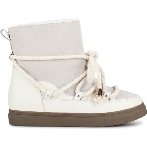 PS Poelman MIA - Dames Snowboots - Suède bovenwerk - Gebroken wit - Maat 37