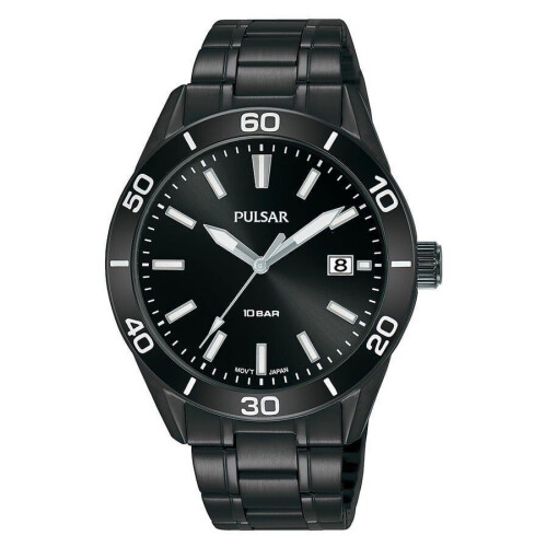 Pulsar Horloge - Horloge - Stalen band - Zwart