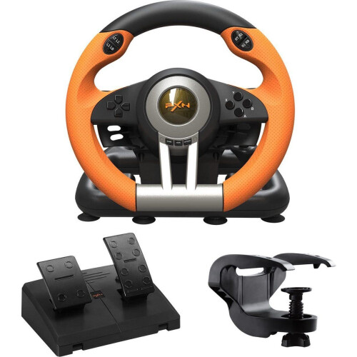 PXN V3 Pro - Race Stuur met Pedalen & Flippers - Geschikt voor PS4 - Xbox One - PC Tweedehands