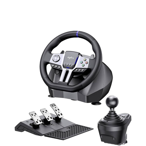 PXN V9 Gen 2 - Race Stuur - 270/900 graden - Met Pedalen en Shifter - Geschikt voor PS4 Xbox One PC Xbox Series X|S PS3 Tweedehands