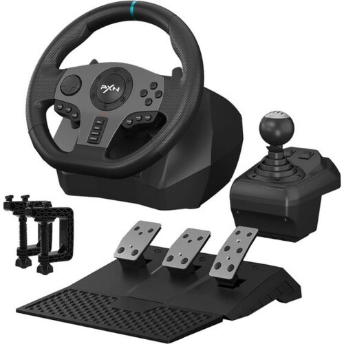 PXN V9 - Race Stuur - 270/900° - Met Pedalen en Shifter - Geschikt voor PS4 Xbox One PC Xbox Series X|S PS3 - Met App