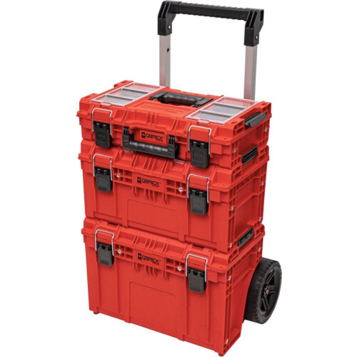 Qbrick Systeem PRIME SET 1 - Kar RED ULTRA HD Custom - Toolbox 150 Profi RED Ultra HD Custom - Gereedschapskoffer 250 Vario RED ULTRA HD Custom