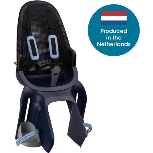 Qibbel Air - Fietsstoeltje Achter - Quick Connect - Denim Blue Tweedehands